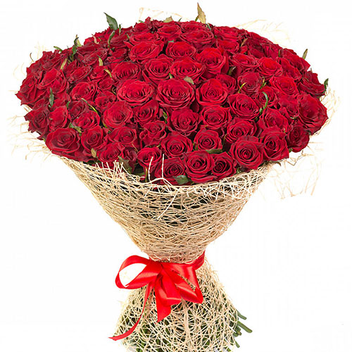 фото товара 101 красная роза | «Роза Кир»