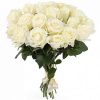 Фото товара 21 белая роза в Кировограде