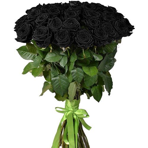 Фото товара 25 черных роз в Кировограде