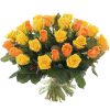 Фото товара 51 желтая и кремовая роза в Кировограде