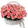 товар 51 роза "Джумилия" в корзине фото
