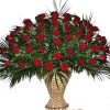 Фото товара 100 красных роз в корзине в Кировограде