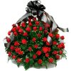 Фото товара 70 красных роз в корзине в Кировограде