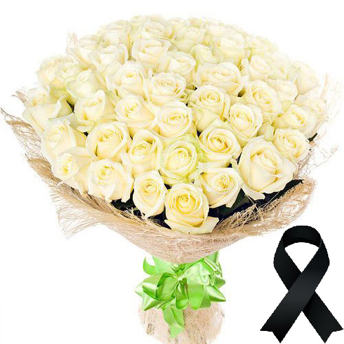 Фото товара 50 белых роз в Кировограде