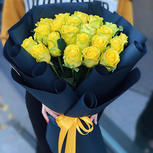 Фото товара Траурный букет жёлтых роз в Кировограде