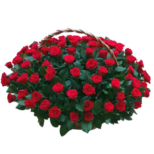 Фото товара Корзина 101 красная роза в Кировограде