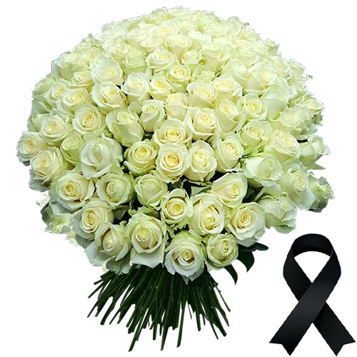Фото товара 100 белых роз в Кировограде