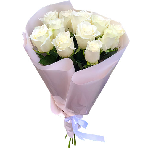 Фото товара 11 белых роз в Кировограде