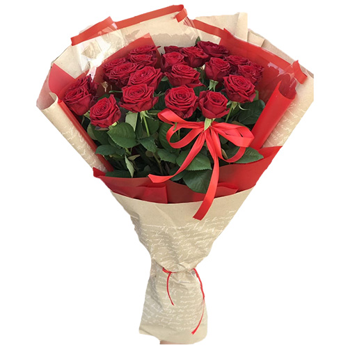 Фото товара Букет роз 21 красная в Кировограде