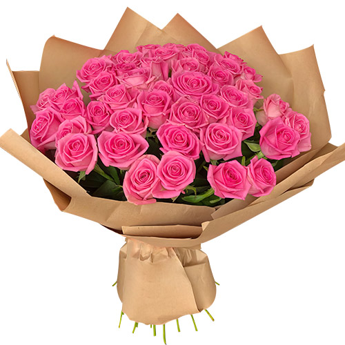 Фото товара Букет рожевих троянд - 51 шт в Кировограде