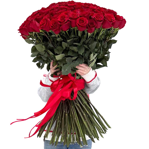 Фото товара 101 троянда "Фрідом" метрова в Кировограде